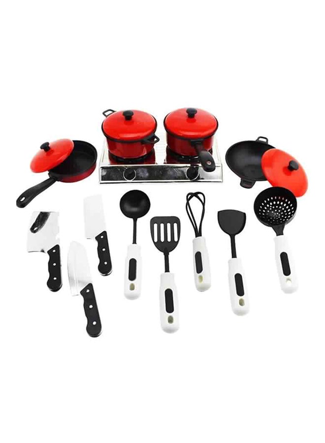طقم بيت اللعب المكون من 13 قطعة لمحاكاة أدوات المطبخ - Image 2