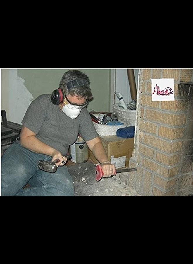 ABBASALI Mechanist Hammer 500gm & Rubber Grip Stone Chiesel Flat & Pointed - Image 2