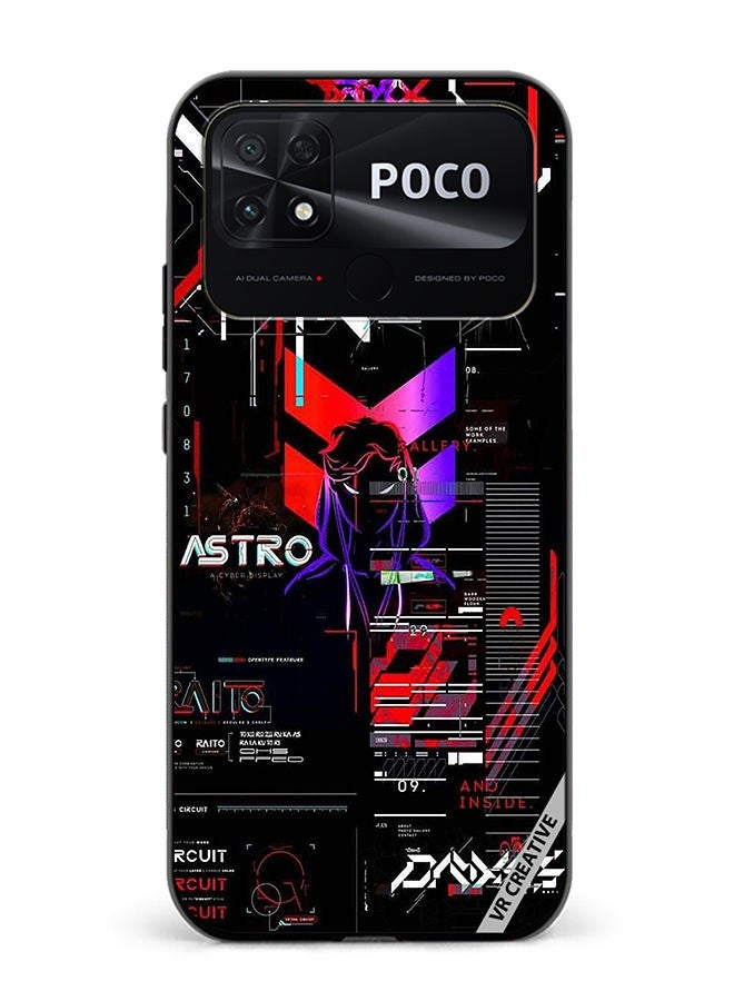 VR CREATIVE Protective Case Cover For Xiaomi Poco C40 Astro Design Multicolour - Image 1