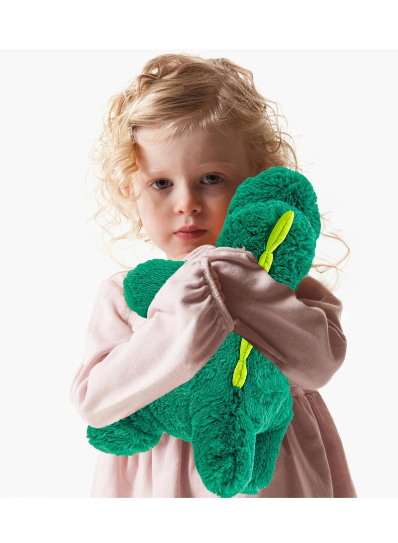 كابتن تيك Green Dinosaur Weighted Stuffed Animals,Sensory Comfort Plush Throw Pillow Toy,Plushies Hugging Toy Gifts for Kids & Adults (Dinosaur, 16 inch 2 Pounds) - Image 3
