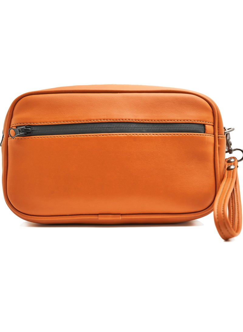 شنطة يد رجالي حقيبة يد للرجال من الجلد بمقبض معصم حقيبة كلاتش مع مكان داخلي للكاش والكروت من Motevia