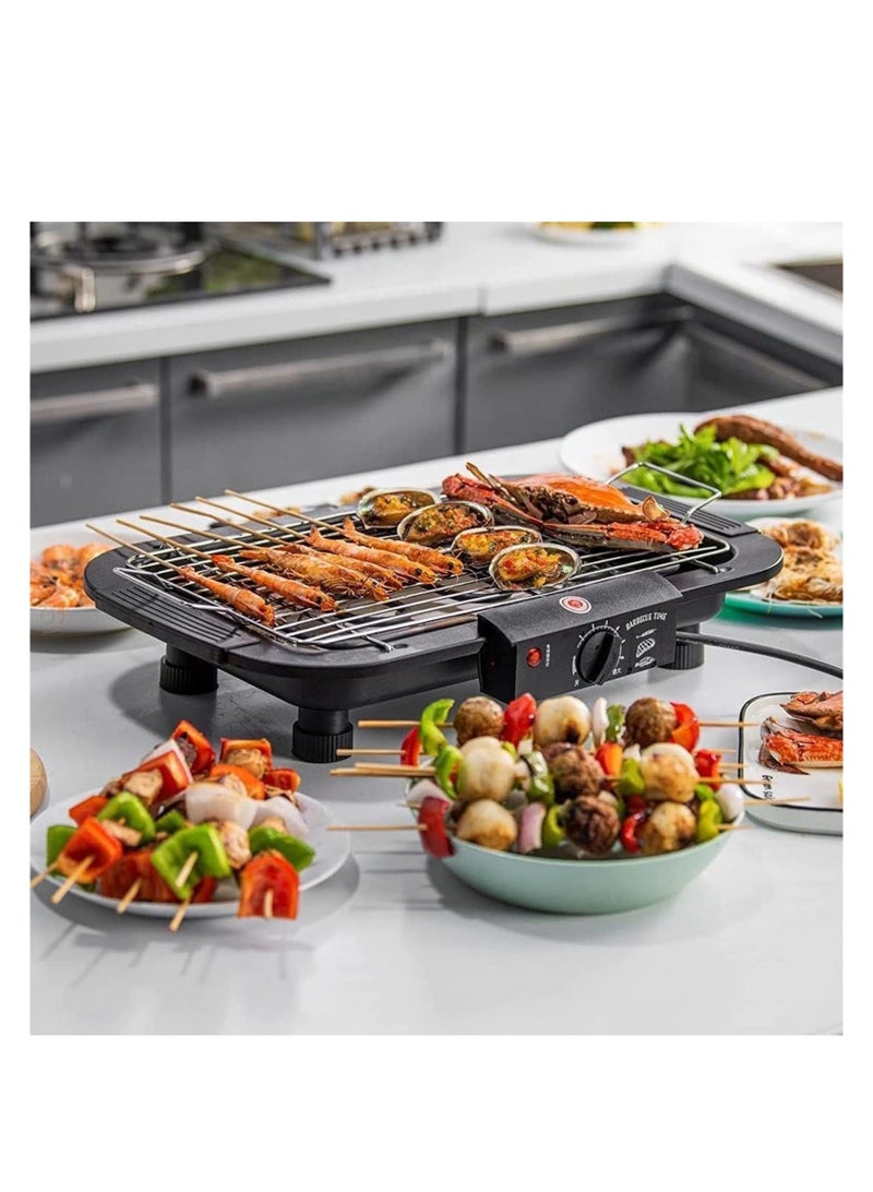 Bluelans Smokeless Indoor Electric Grill BBQ, Non-stick tabletop griller Plate with Adjustable Temperature Control，2000W  - Image 2