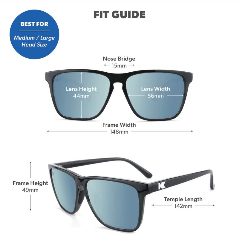 Knockaround Fast Lanes Sport - Polarized Sunglasses For Running & Fitness (Jelly Black Frame/Sky Blue Lenses) - Image 5