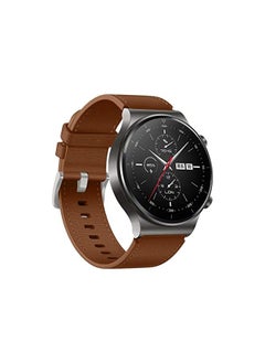 Dado Leather Replacement band special for Huawei GT3 Pro | GT3 | GT2 Pro watch, 22 mm strap (Brown)  - Image 4