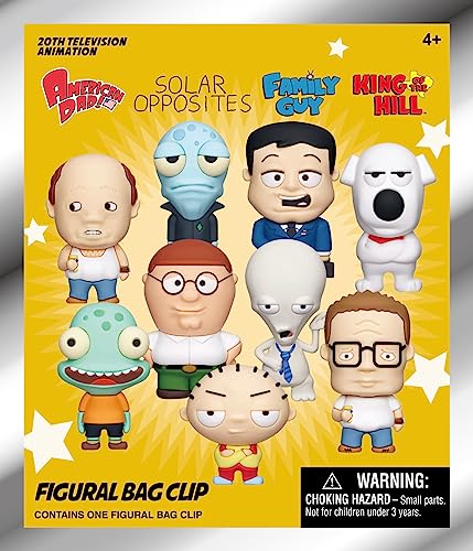 Monogram FX Animation Series 1 – 5" Collectible Bag Clip – Blind Bag (ONE Random Figure) – TV Animated Character Keychain/Backpack Accessory | Official Licensed Merchandise - Image 1