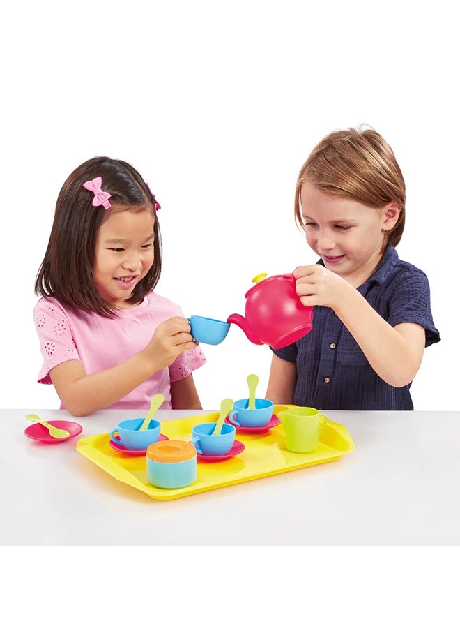 ADDO Busy Me Tea Party Set , Kitchen Playset, Interactive Playset, Imaginative Play, Role Play , Pretend Play, Gift For Kids And Toddlers  - Image 4