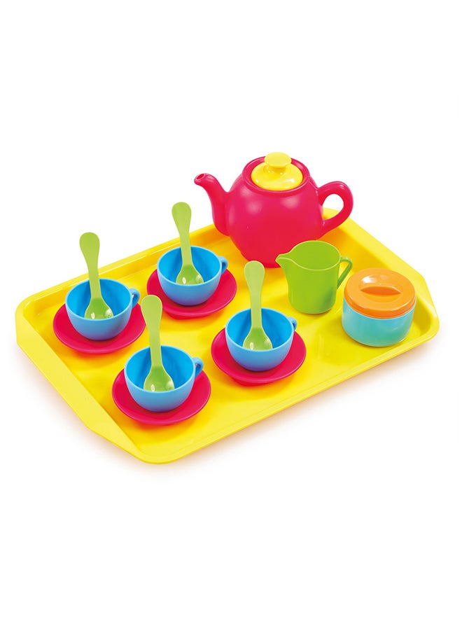 ADDO Busy Me Tea Party Set , Kitchen Playset, Interactive Playset, Imaginative Play, Role Play , Pretend Play, Gift For Kids And Toddlers  - Image 1