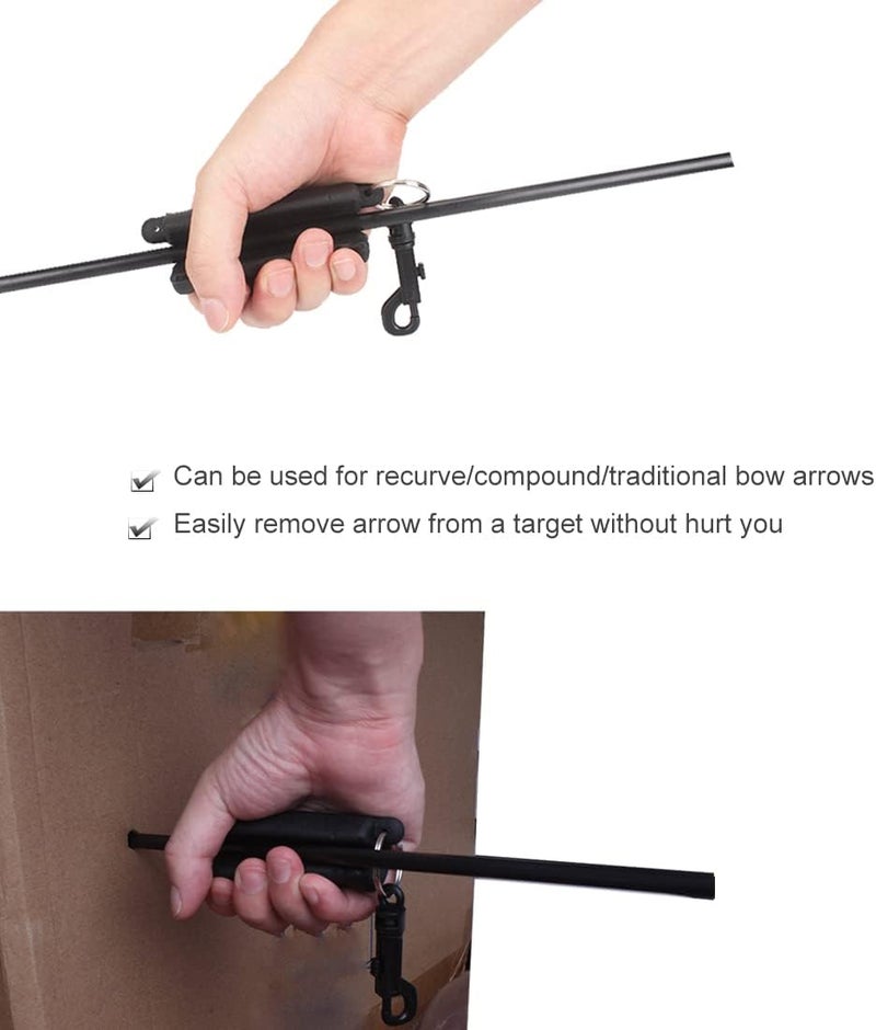 KRATARC Archery Arrow Puller Target Remover Gripper with Belt Clip - Image 4