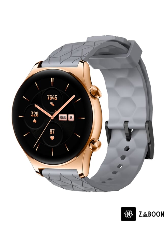 Zaboon Replacement Watch Band For Honor Watch GS 3 22mm Football Pattern Solid Color Silicone - Image 1