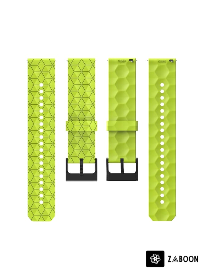 Zaboon Replacement Watch Band For Honor Watch GS 3 22mm Football Pattern Solid Color Silicone - Image 5