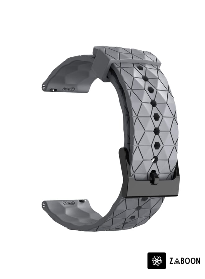 Zaboon Replacement Watch Band For Honor Watch GS 3 22mm Football Pattern Solid Color Silicone - Image 2