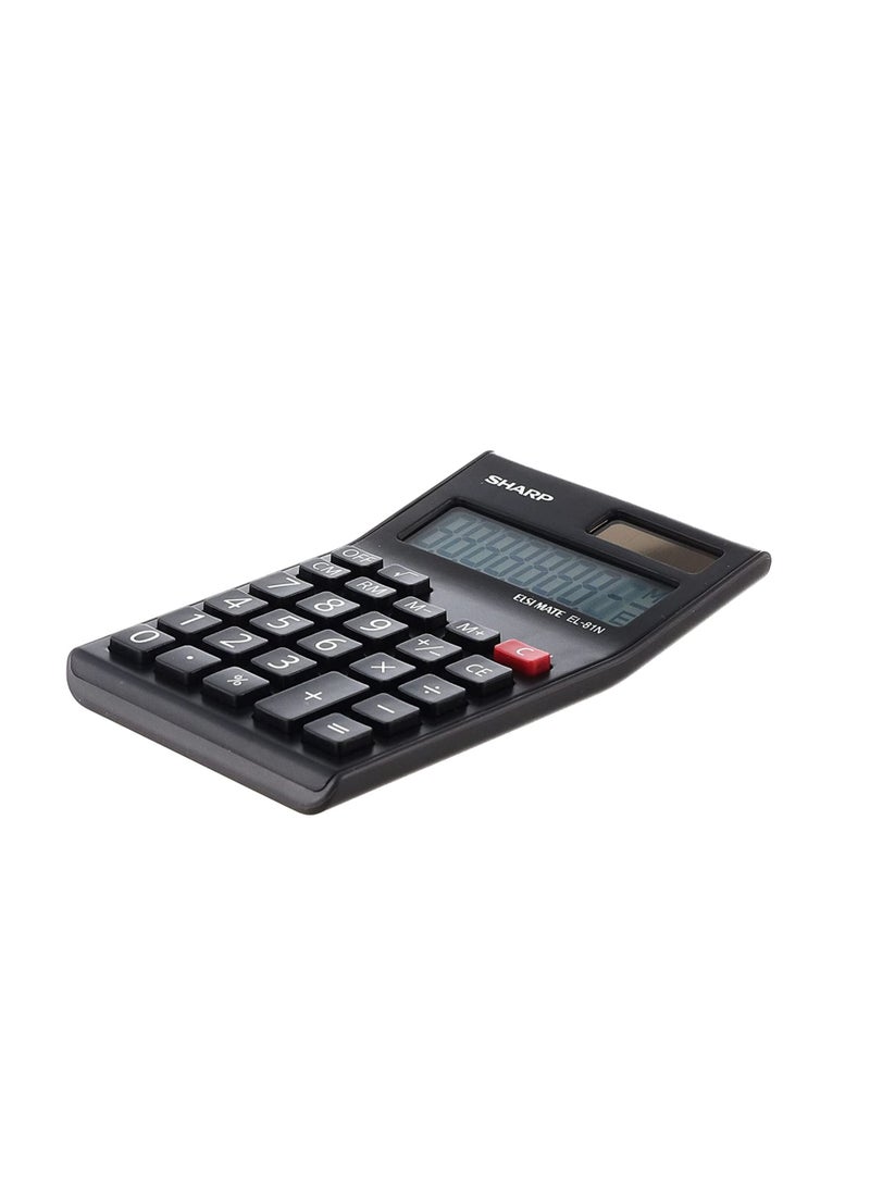 SHARP - Sharp EL-81N-BK Calculator 8 digit - Image 1