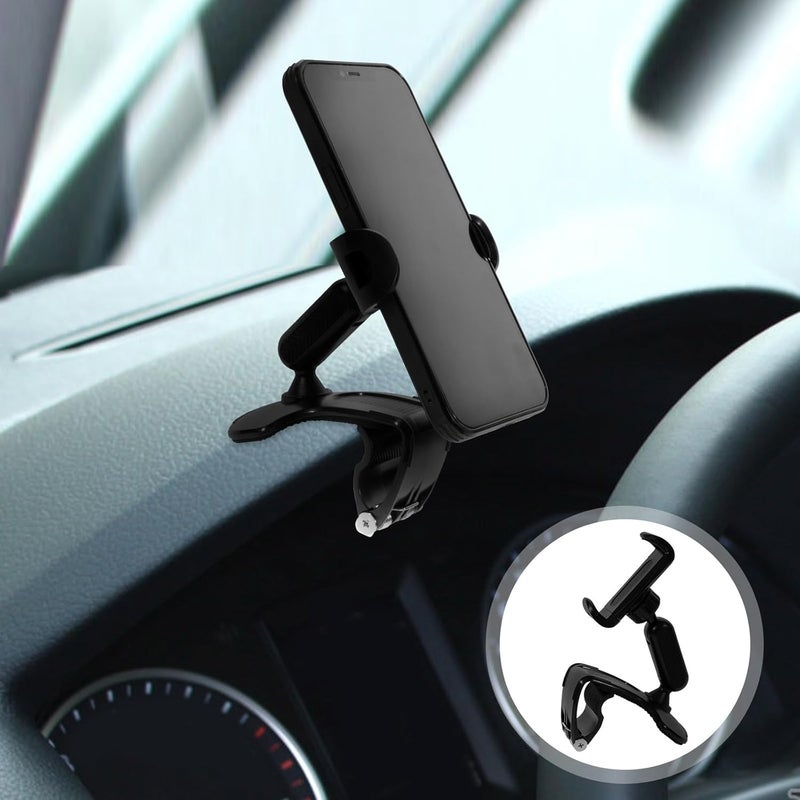Car Phone Holder Mount for Cell Phone, Auto Dashboard Bracket with Stable Base, Universal Cellphone Car Holder for Navigation and Hands-Free Driving, Black - Image 5