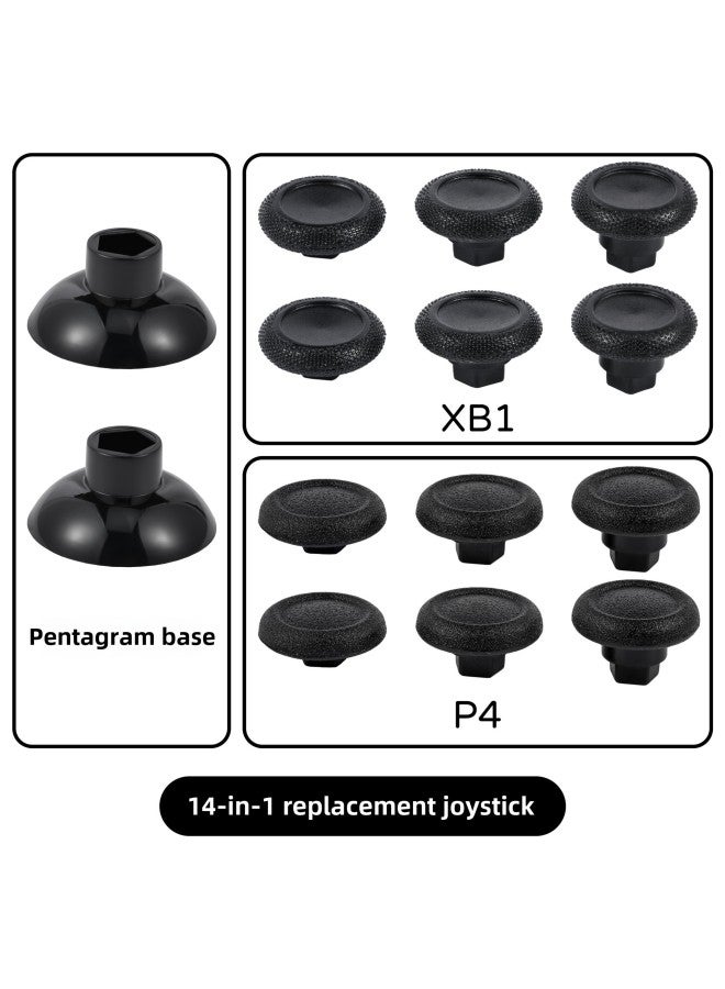 [Source Manufacturer] PS5/PS4/XB1/handle 14-in-1 Suit Universal Swing Head Replacement Rocker Button Cap-Product Color:PS4/XB1-orange/14-in-1-/with Packaging  - Image 3