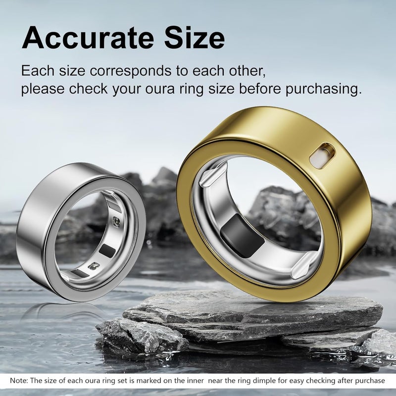 Hexasider 5 Pack Ring Cover Compatible with Oura Ring Gen 4/Oura Ring Gen 3 Horizon/Heritage, Abrasion-Resistant TPU Case for Oura Ring Protector Accessories for Oura Size 12 - Image 2