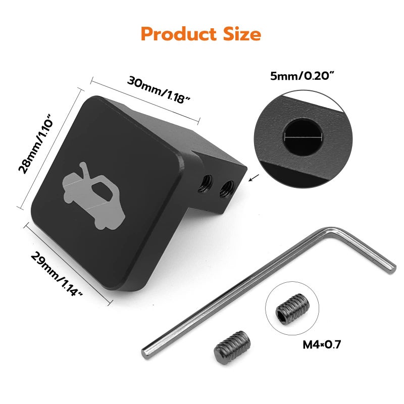 Generic BSAMZO Heavy Duty Billet Aluminum Hood Latch Release Cable Repair Kit, Replacement for Civic CR-V 1997 to 2006 Element 2003 to 2011 Ridgeline 2006 to 2014 (Black)  - Image 2