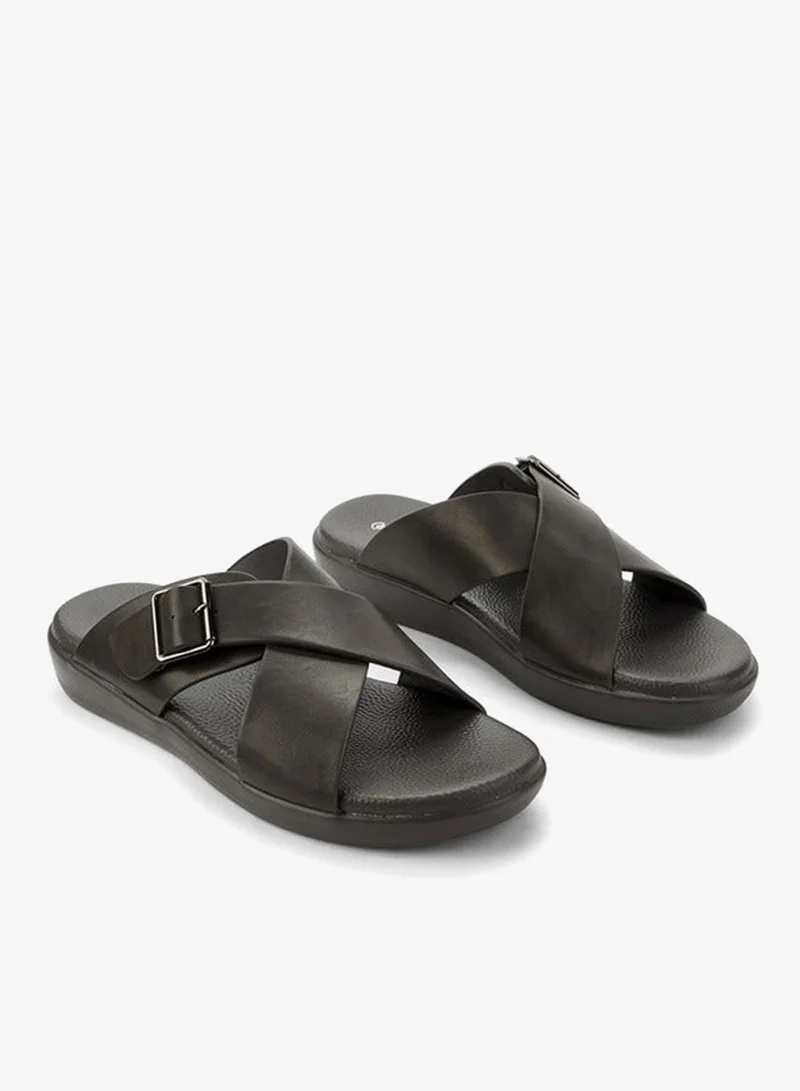 لو كونفورت Men Cross Strap Sandals