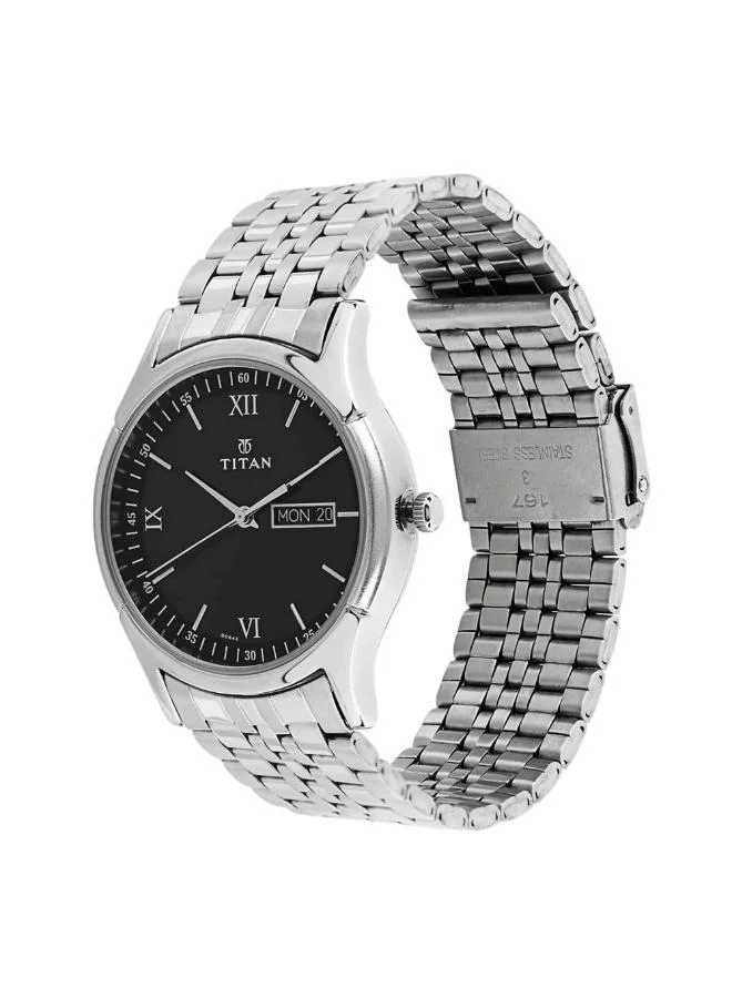 تيتان Men's Metal Analog Watch 1636SM01 - 37 mm
