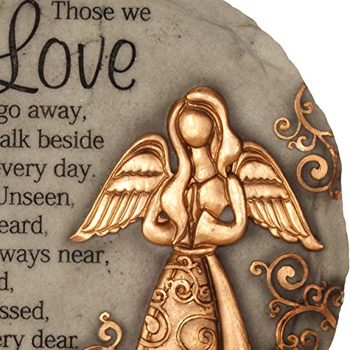 Spoontiques - Garden Décor - Bronze Angel Stepping Stone - Decorative Stone for Garden - Image 4