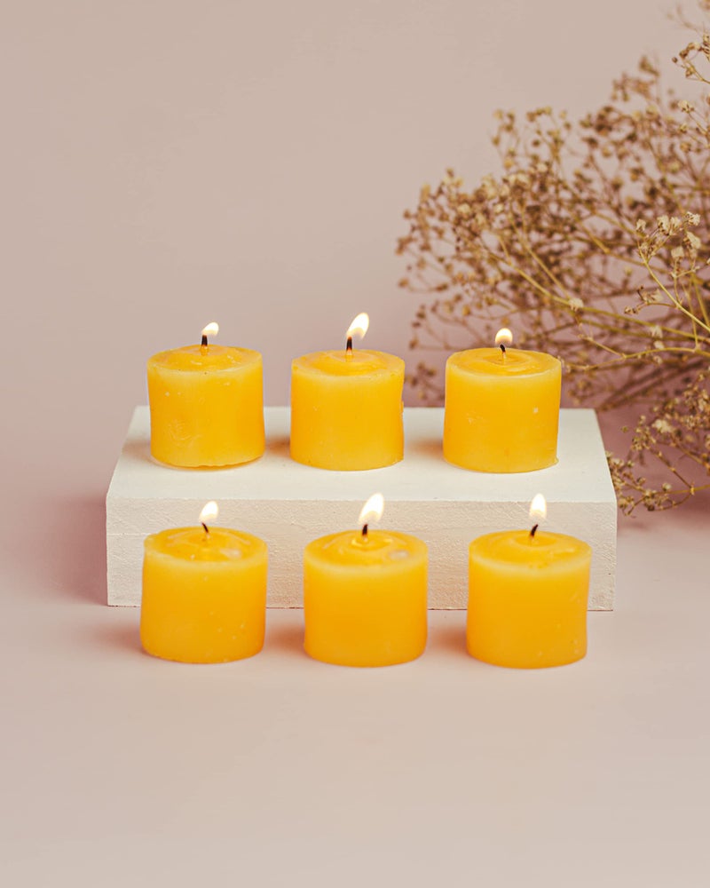 AURA DECOR AuraDecor Fragrance Votive Candles || Smokeless Scented Candle || Aroma Candles || Candles for Decoration || Wedding Candle || Burns Upto 8 Hours (Pack of 6) (Combo) - Image 4