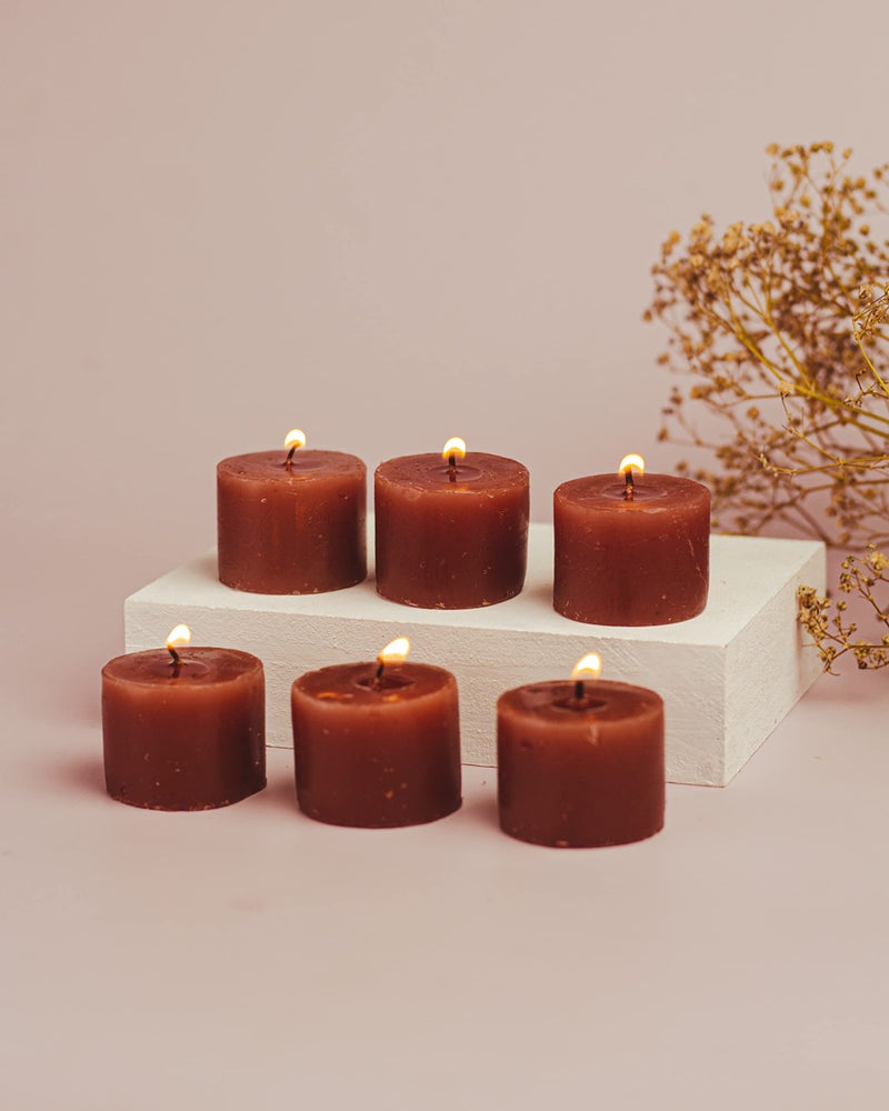 AURA DECOR AuraDecor Fragrance Votive Candles || Smokeless Scented Candle || Aroma Candles || Candles for Decoration || Wedding Candle || Burns Upto 8 Hours (Pack of 6) (Combo) - Image 5