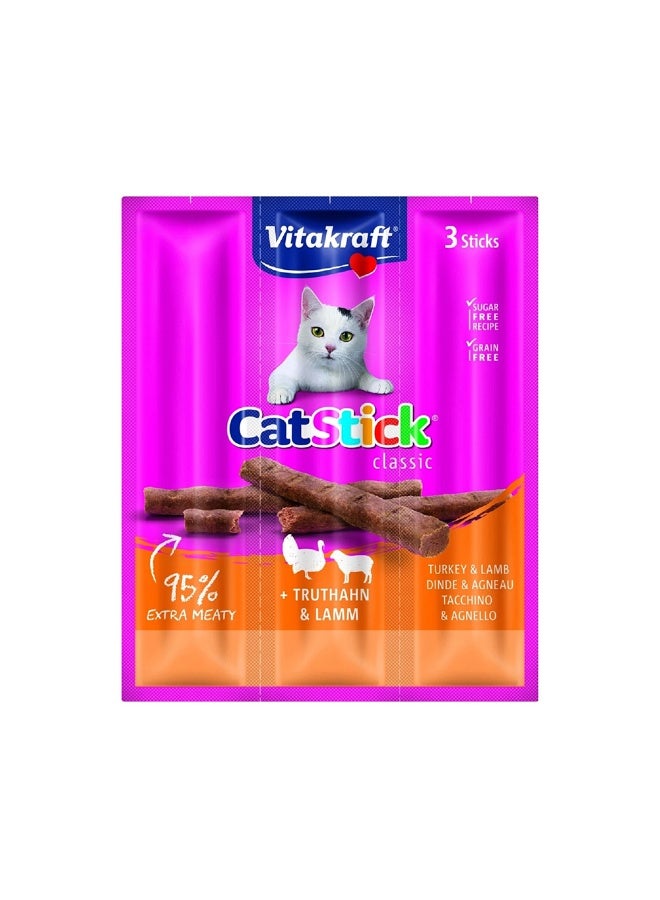 Vitakraft فيتاكرافت كات ستيك كلاسيك ديك رومي ولحم ضأن - 18 جرام