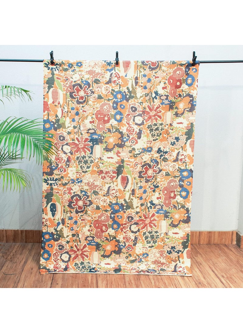 HOMADORN HOMADORN Handmade Sustainable PET Recycled Printed Modern Bohemian DhurrieRugsCarpet for Living Room Drawing RoomBedroom Bedside Runner Design 15 2 FEET X 5 FEET  - Image 2