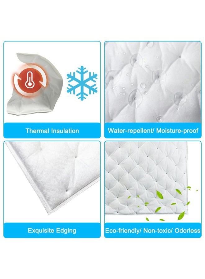 TroyStudio Self-adhesive Sound Absorbing Cotton Sheet, 31.5 x 19.5 x 0.8 inches 2 pcs Studio Foam Blanket for Recording, Car, HVAC, White Acoustic Foam Panels Noise Dampening Material for Wall Door - Image 4
