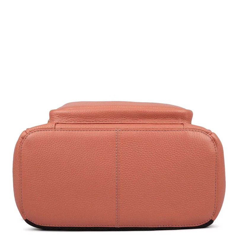 Da Milano  Wax Leather Backpack - Terracotta  | Best Price UAE