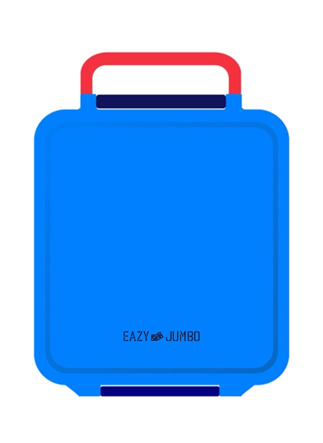 Eazy Kids Eazy Kids Jumbo Bento Lunch Box with Lunch Bag and Thermos & Dip Jar- Blue  - Image 3