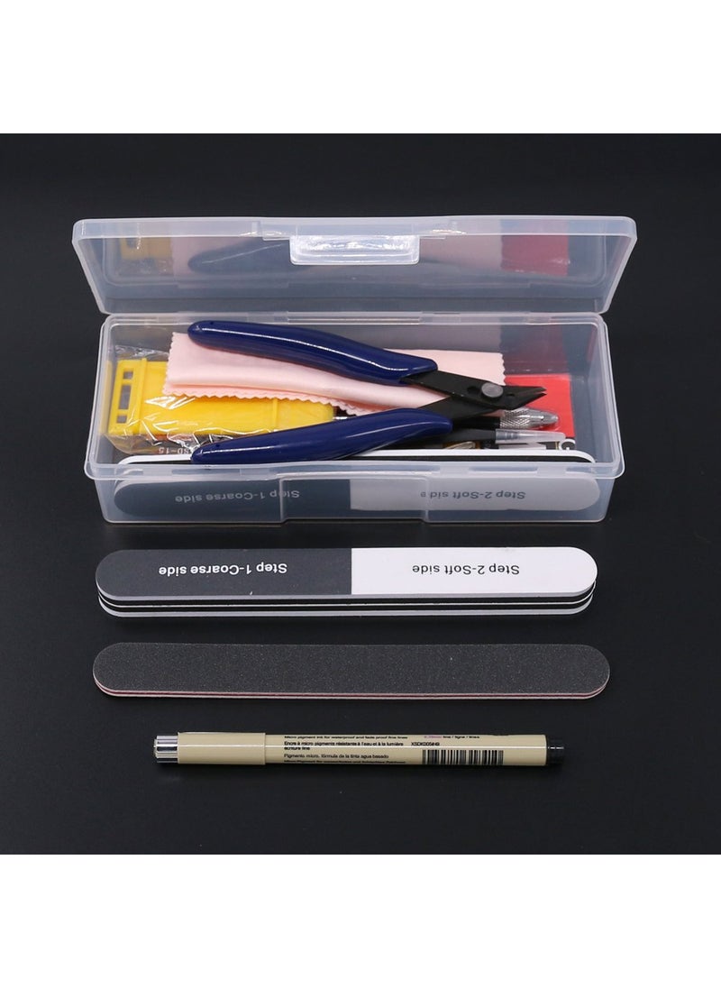 Rustark Rustark 11Pcs Model Basic Tools Craft Set Car Model Building Repair Fix Kit for Gundam Modeler  - Image 2