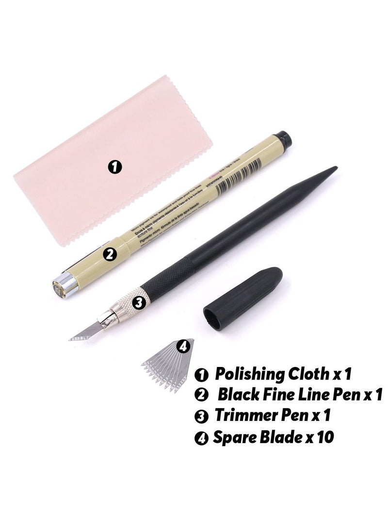 Rustark Rustark 11Pcs Model Basic Tools Craft Set Car Model Building Repair Fix Kit for Gundam Modeler  - Image 4