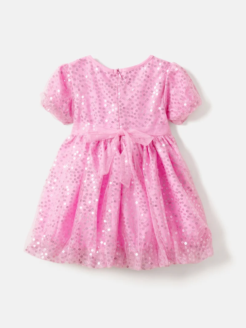 نوتيناتي Nautinati Mesh and Sequin Princess Party Dress for Girls