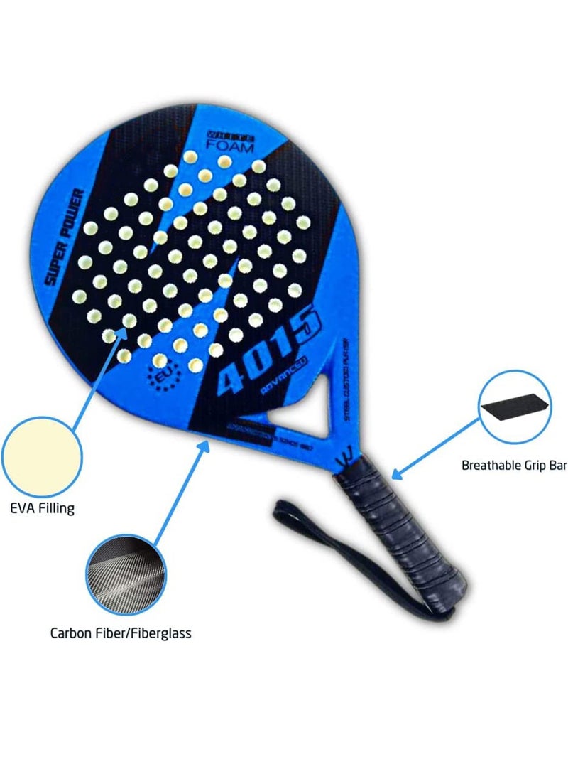 روك بو - مضرب تنس Padel خفيف الوزن مضرب تنس مضرب تنس من الألياف الزجاجية مضرب مجداف من الألياف الزجاجية مع غطاء حقيبة - Image 1