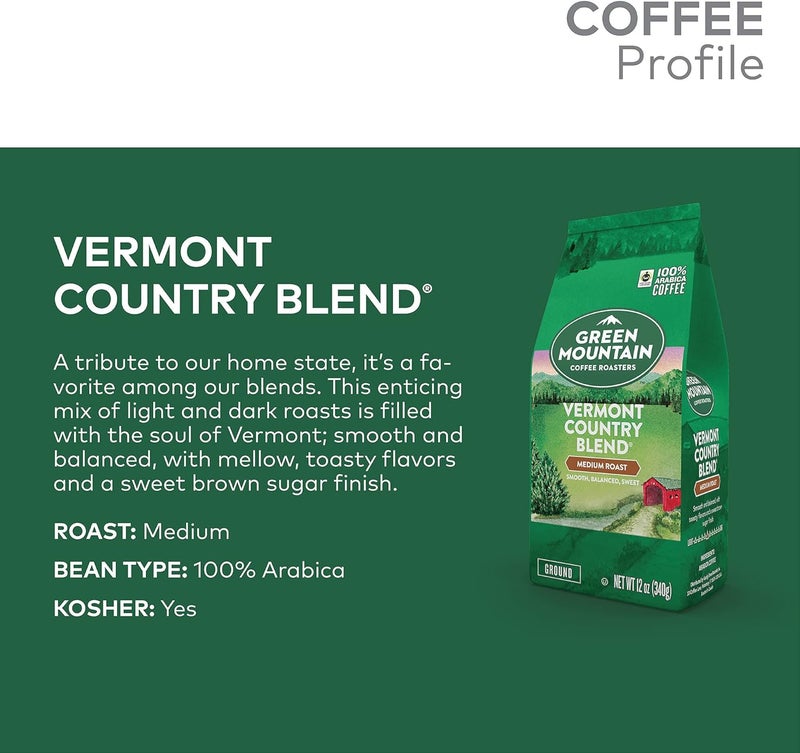 Green Mountain Coffee Roasters Green Mountain Coffee Signature Vermont Country Blend Ground Coffee 12oz - Image 3