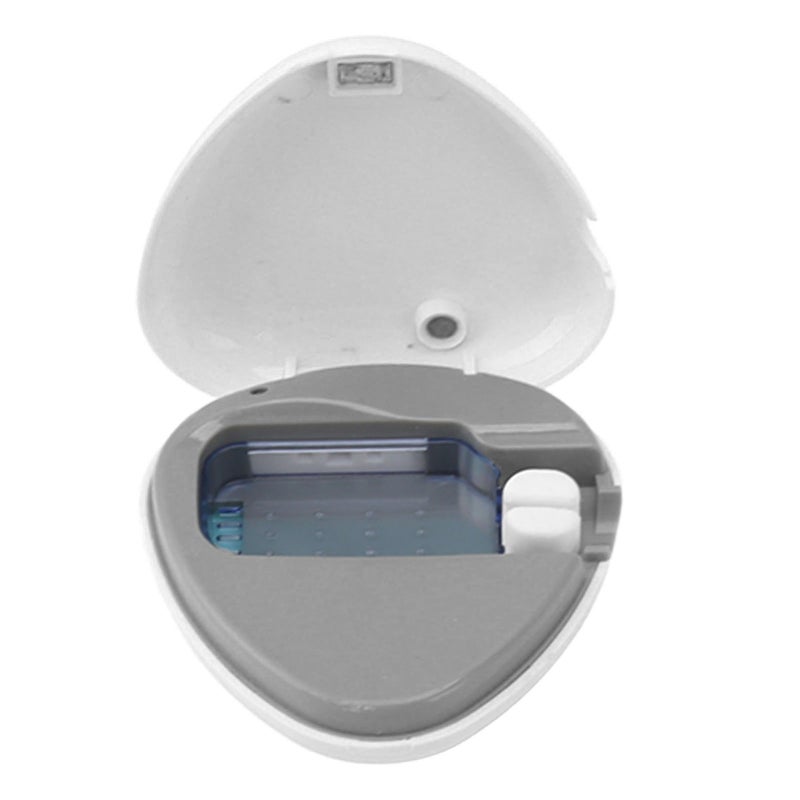Toothbrush Sanitizer Portable Rechargeable Toothbrush Cleaner Holder Travel Home Toothbrush Case White - Image 5