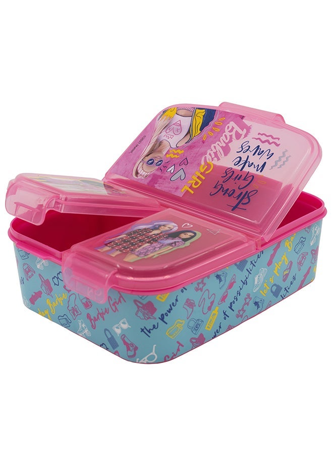 Disney Barbie Kids 540ml Water Bottle + Lunch Box Combo Set for Kids - Image 3