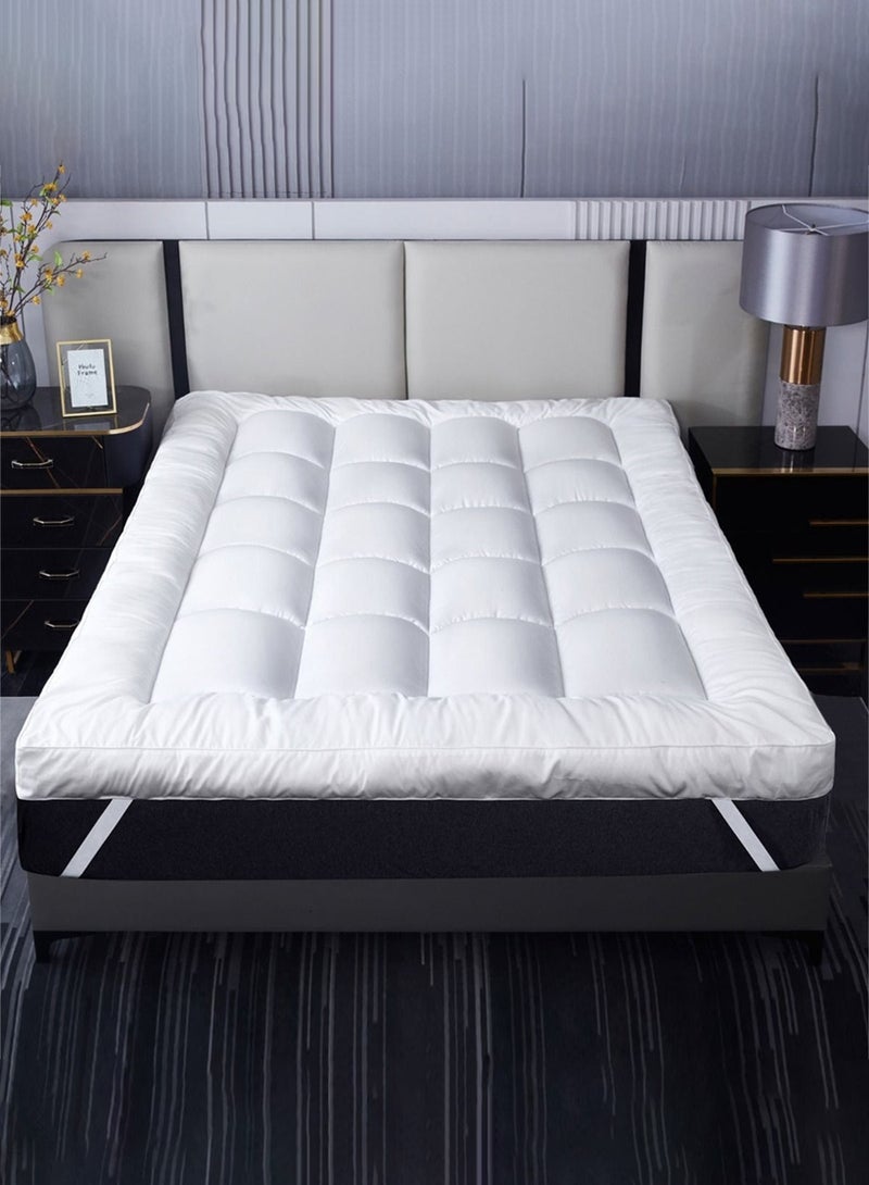 Family Bed Mattress Topper Fiber Size 100 × 190 × 8 cm  - Image 3