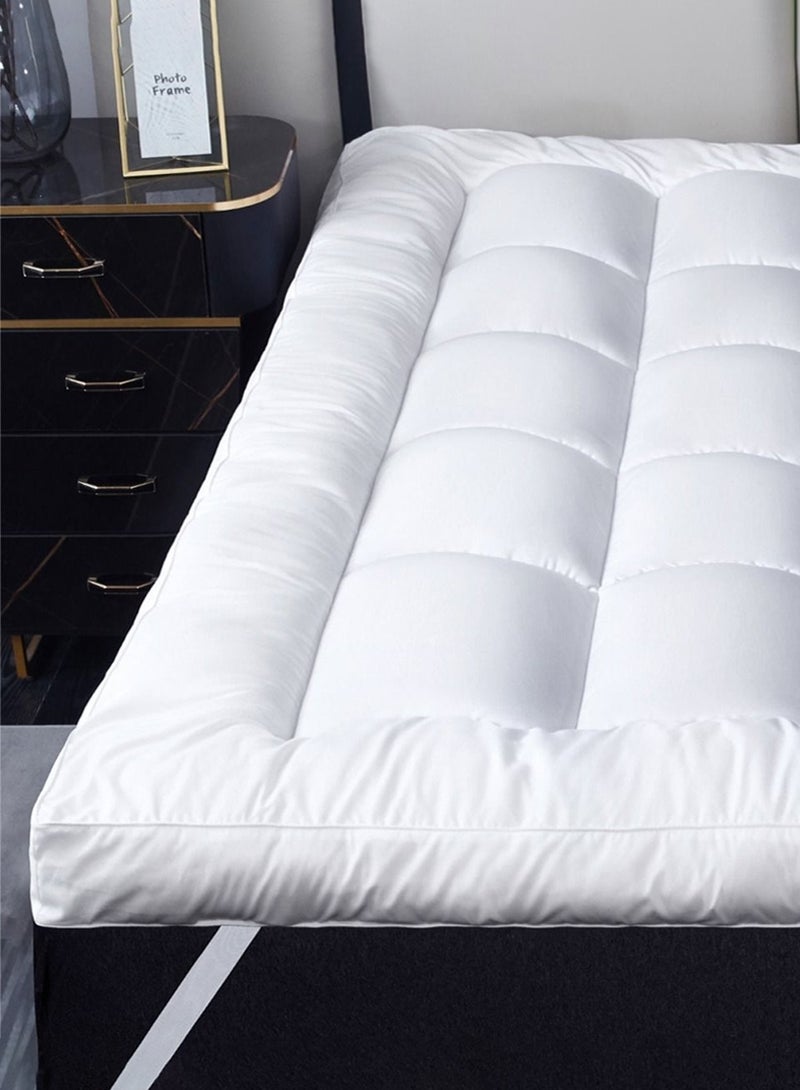Family Bed Mattress Topper Fiber Size 100 × 190 × 8 cm  - Image 4