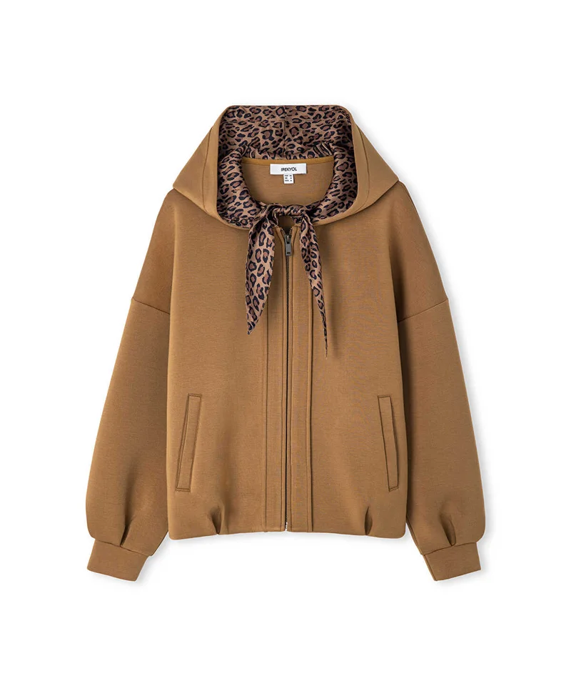 Ipekyol  Leopard Scarf Detail Sweatshirt for Women | Best Price UAE