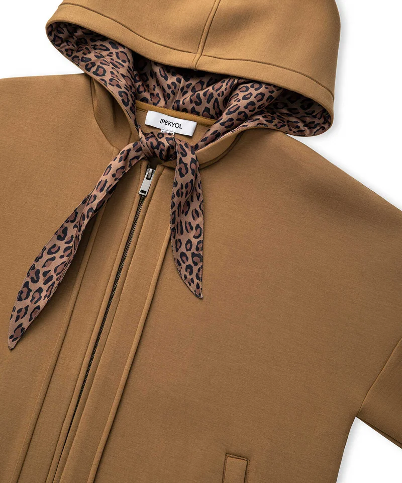 Ipekyol  Leopard Scarf Detail Sweatshirt for Women | Best Price UAE