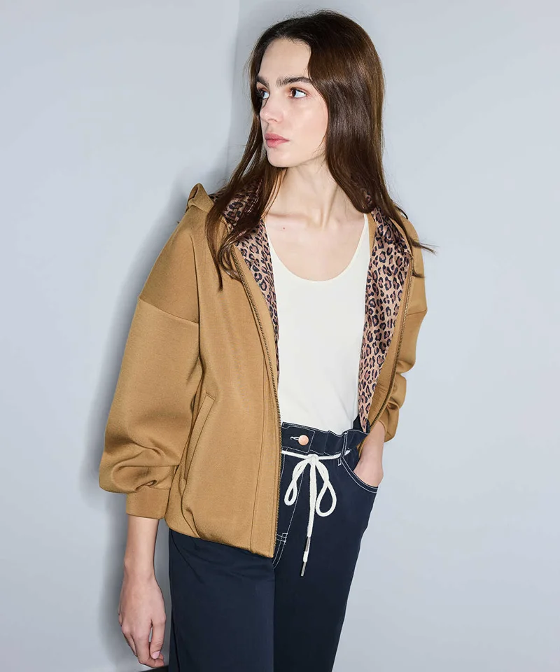 Ipekyol  Leopard Scarf Detail Sweatshirt for Women | Best Price UAE