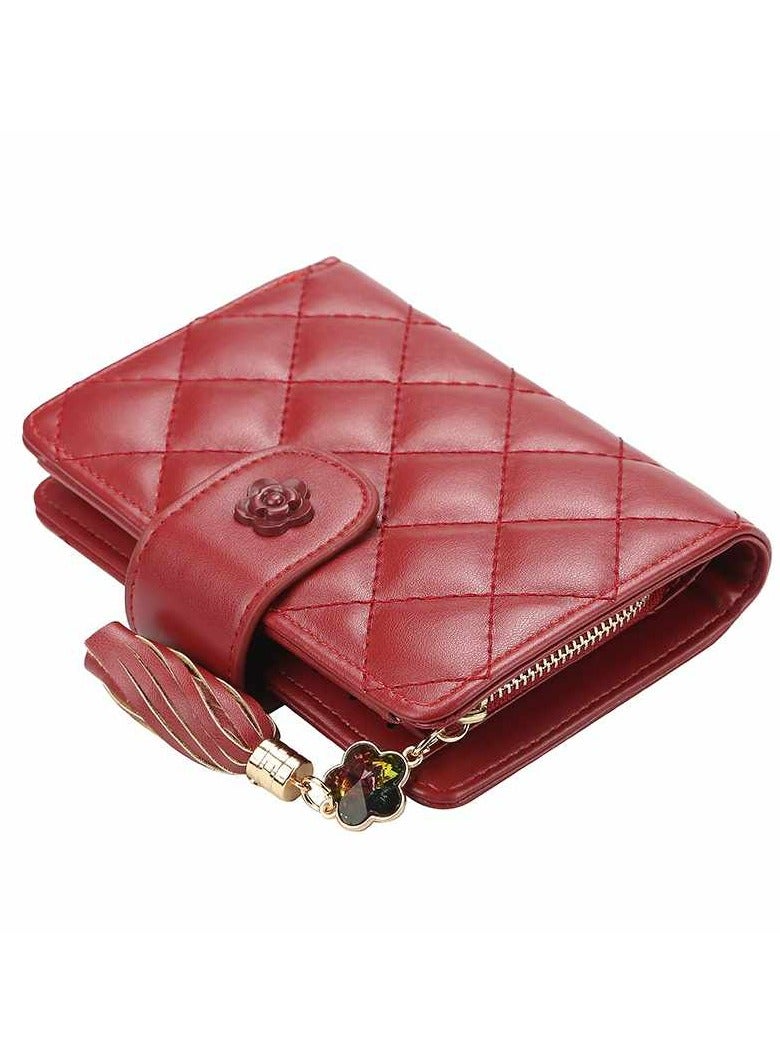 Baellery women's wallet with multiple card slots - red - Image 1