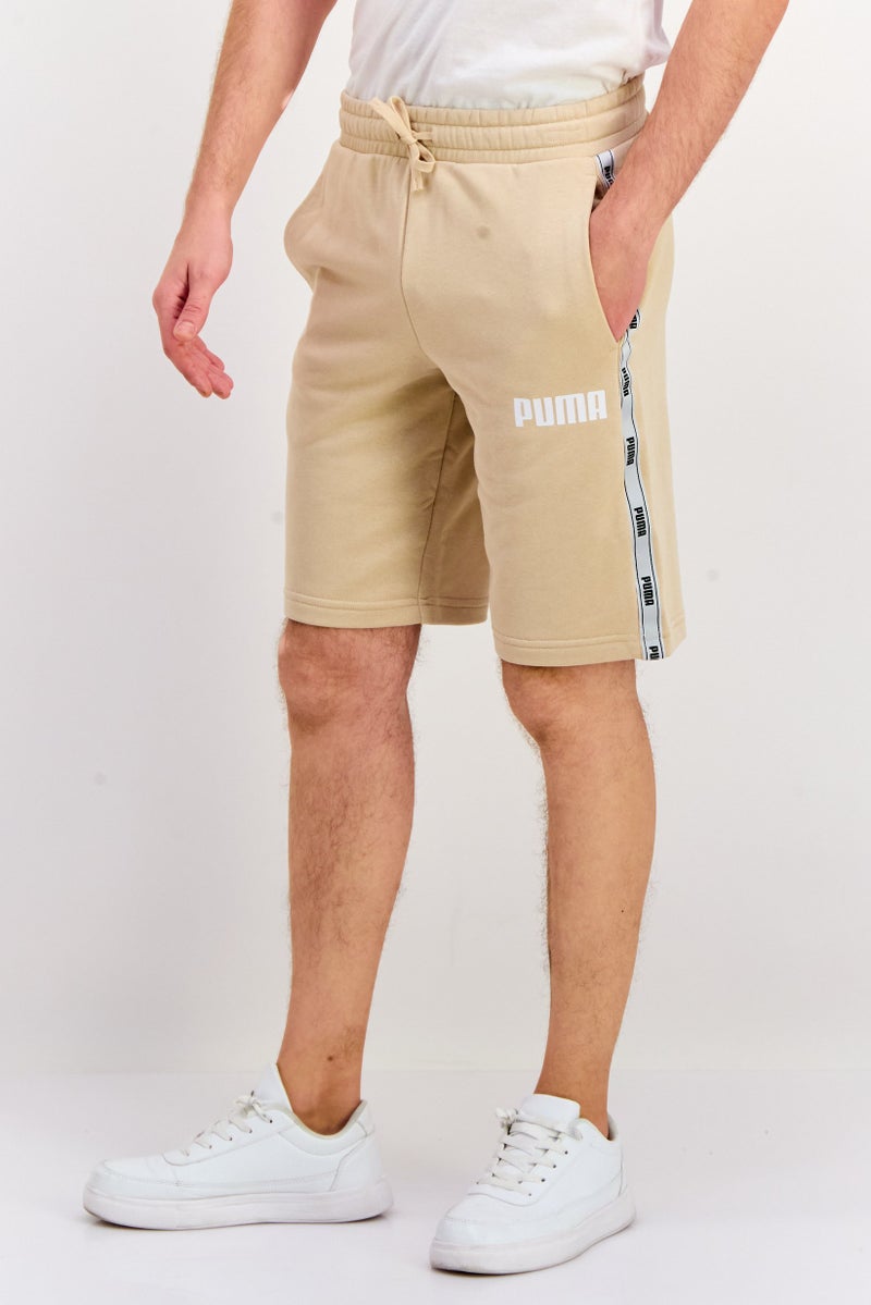 PUMA Men Sportswear Fit Drawstring Training Shorts, Beige - Image 2