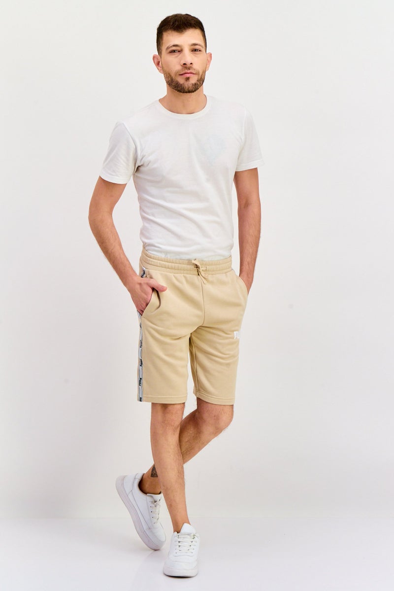 PUMA Men Sportswear Fit Drawstring Training Shorts, Beige - Image 4