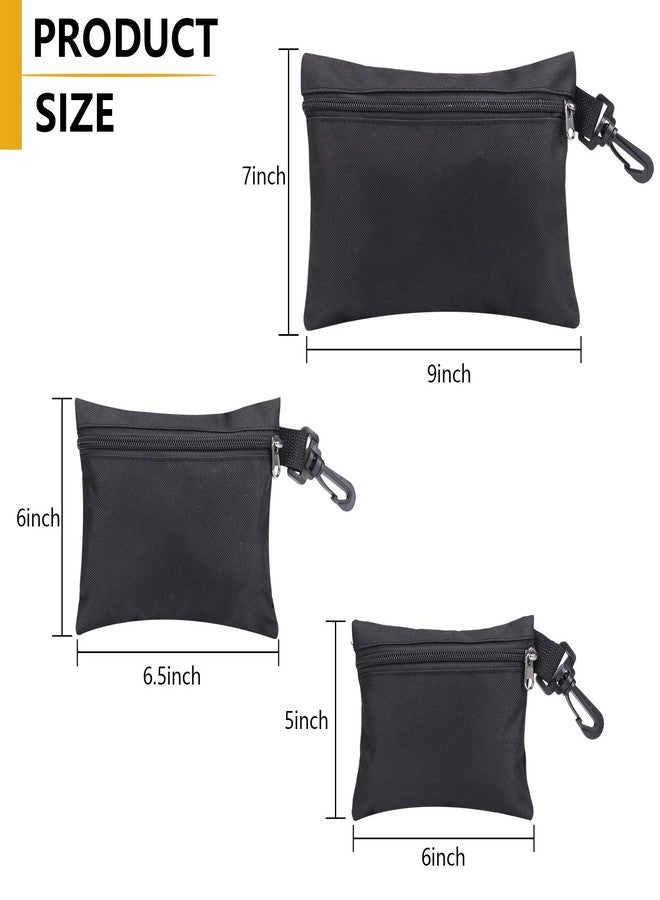 QCWN 3 Pack Tool Bags Canvas,Premium Tool Pouch Zipper Bag,zipper pouch Heavy Duty Tool Pouch,Small Tool Bag,Zipper Pouch,Tool Pouches For Men/Car/Motorcycle - Image 2