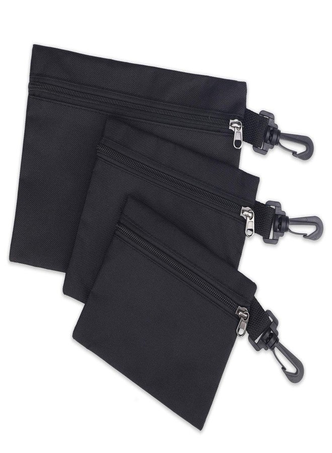 QCWN 3 Pack Tool Bags Canvas,Premium Tool Pouch Zipper Bag,zipper pouch Heavy Duty Tool Pouch,Small Tool Bag,Zipper Pouch,Tool Pouches For Men/Car/Motorcycle - Image 1