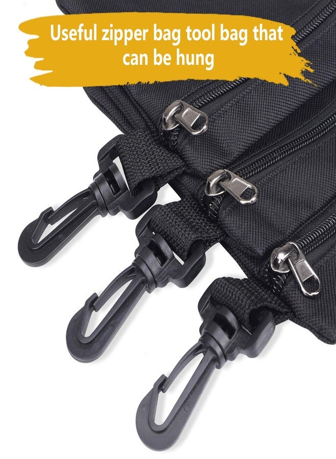 QCWN 3 Pack Tool Bags Canvas,Premium Tool Pouch Zipper Bag,zipper pouch Heavy Duty Tool Pouch,Small Tool Bag,Zipper Pouch,Tool Pouches For Men/Car/Motorcycle - Image 3