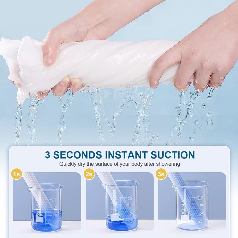 HOUSLET 10 Pack Disposable Bath Towels Durable Large Portable Thicken Camping Towels for Travel Hotel Business Trip Swimming Pet Towels Sauna Spa Hot Spring Water Play (XL(60 * 130cm)) - Image 4