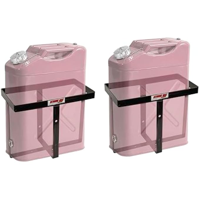 rayihni 5001.6809 Universal Fuel Jug & Water Can Mounting Bracket for Containers with 7" x 14.5" Base Footprint, Set of 2 - Attach to Trailer Frames, Cargo Racks, UTV Cages, RV Bumpers and More - Image 2